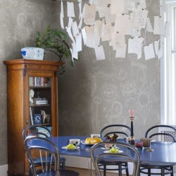 Fototapet, Doodle, Beige, Rebel Walls