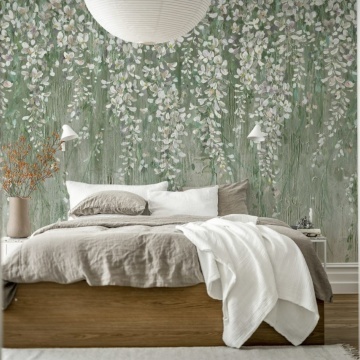 Fototapet, Draped Blossoms, Green, Rebel Walls - Img 3