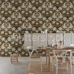 Fototapet, Dreamy Birds, Beige, Rebel Walls