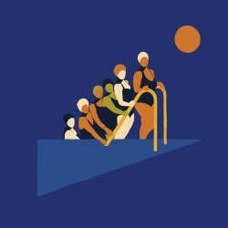 Fototapet Equilibrio, Cobalt, Coordonne - Img 2