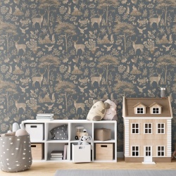 Fototapet Fantastic Forest - Vintage Blue, Kikki Belle - Img 3