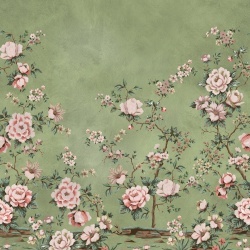 Fototapet, Floral Chinoiserie, Green, Rebel Walls - Img 2
