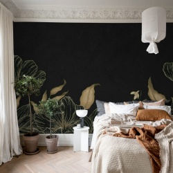 Fototapet, Floral Fantasy, Black, Rebel Walls - Img 3