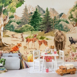 Fototapet, Forest Friends, Rebel Walls