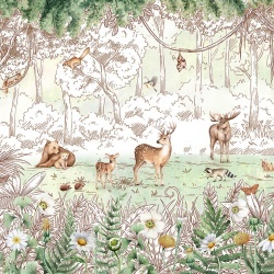 Fototapet Forest Friends - Spring, Kikki Belle - Img 2