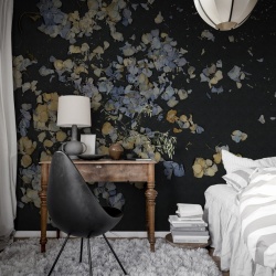 Fototapet, Fragile Beauty, Dark Blue, Rebel Walls