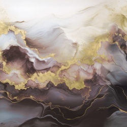 Fototapet, Gold Stream, Lilac, Rebel Walls - Img 2