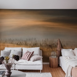 Fototapet, Golden Fir Forest, Rebel Walls