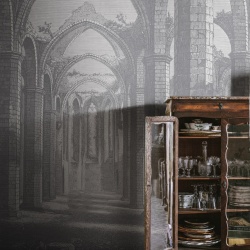 Fototapet, Gothic Arches, Grey, Rebel Walls
