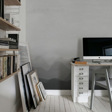 Fototapet, Gradient Flow, Black, Rebel Walls - Img 3