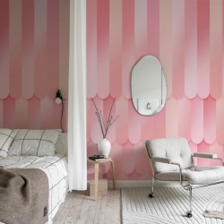 Fototapet, Gradient Stripes, Pink, Rebel Walls - Img 3