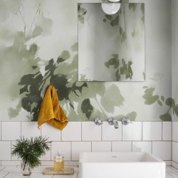 Fototapet, Hazy Leaves, Green, Rebel Walls