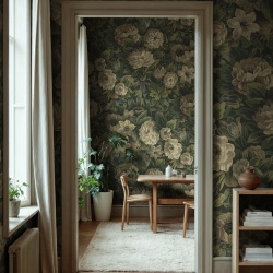 Fototapet, Heritage Floral, Green, Rebel Walls