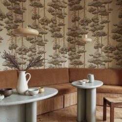 Fototapet, Highland Pines, Brown, Rebel Walls
