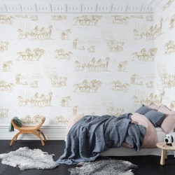 Fototapet, Horse Herd, Gold, Rebel Walls - Img 6