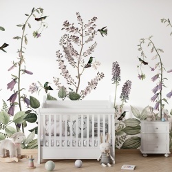 Fototapet Hummingbird Hedge, Kikki Belle