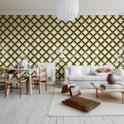 Fototapet, Lattice, Creme, Rebel Walls