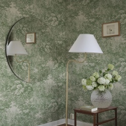 Fototapet lavabil, Forest Toile, Green, Sandberg - Img 3