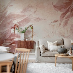 Fototapet, Leafy Dream, Pink, Rebel Walls