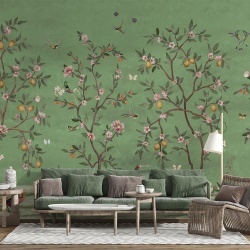 Fototapet Lemon Tree Chinoiserie - Green, Sir Edward - Img 4