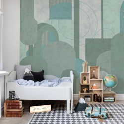 Fototapet, Lovely Arches, Green, Rebel Walls