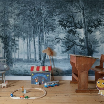 Fototapet, Lovers Forest, Vintage Blue, Rebel Walls - Img 3