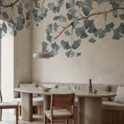 Fototapet, Maidenhair Tree, Blue, Rebel Walls