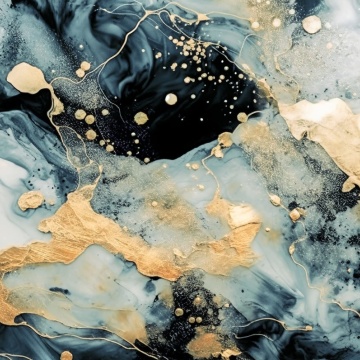 Fototapet, Marble Stream, Blue, Rebel Walls - Img 2