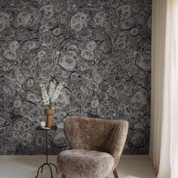 Fototapet, Marbling, Graphite, Rebel Walls - Img 3