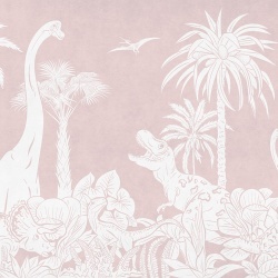 Fototapet Monochrome Dino - Pink, Kikki Belle - Img 2