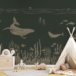 Fototapet Monochrome Sea - Green Vintage, Kikki Belle - Img 5