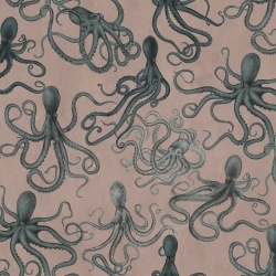 Fototapet, Octopus, Pink, Rebel Walls - Img 2