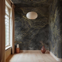 Fototapet, Opulence Storm, Black, Rebel Walls