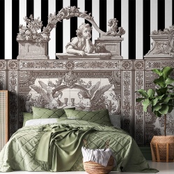 Fototapet Opulent Friezes, Cream - personalizat, VLAdiLA