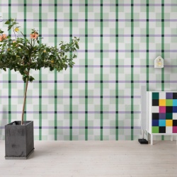 Fototapet, Outside The Box, Green & Lilac, Rebel Walls