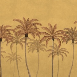 Fototapet, Palm Parade, Yellow, Rebel Walls - Img 2