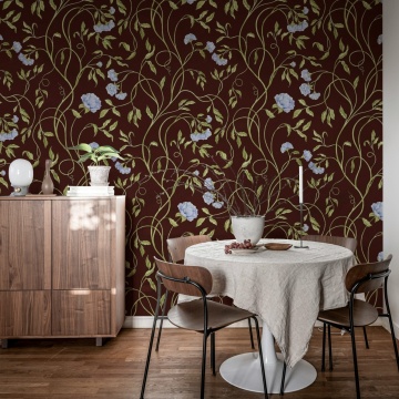 Fototapet, Peony Bloom, Burgundy, Rebel Walls - Img 3