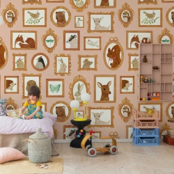 Fototapet, Pet Frames, Pink, Rebel Walls - Img 3