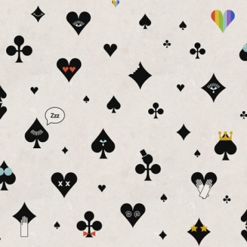 Fototapet, Poker Face, Black, Rebel Walls - Img 2