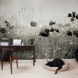 Fototapet, Poppy Field, Vintage, Rebel Walls - Img 4