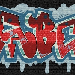 Fototapet, Rebel Graffiti, Red, Rebel Walls - Img 2