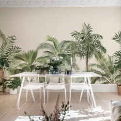 Fototapet, Retro Jungle, Green, Rebel Walls