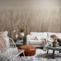 Fototapet, Rye Field, Beige, Rebel Walls