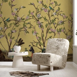 Fototapet Scenes from life yellow, VLAdiLA