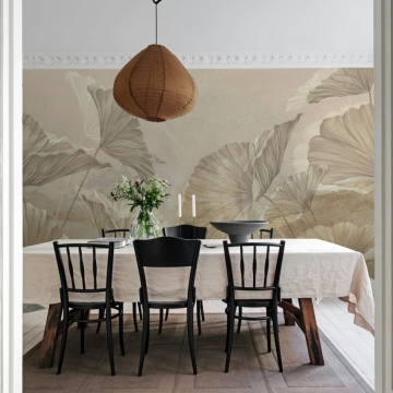 Fototapet, Shadow Leaf, Beige, Rebel Walls - Img 3