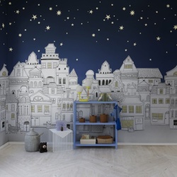 Fototapet, Star Town, Night, Rebel Walls - Img 3