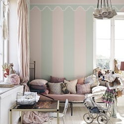 Fototapet, Stripe Chateau, Pastel, Rebel Walls