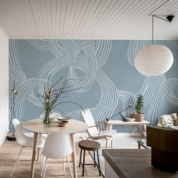 Fototapet, Stripes Repeatable, Blue, Rebel Walls - Img 4