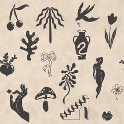 Fototapet, Symbolic Tales, Black, Rebel Walls - Img 2