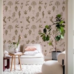 Fototapet, Symbolic Tales, Pink, Rebel Walls
